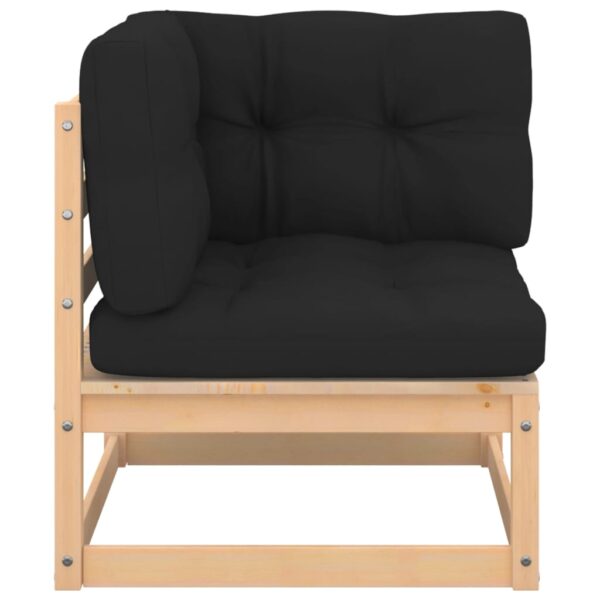 Aplusliving-4 Piece Garden Lounge Set with Cushions Solid Pinewood