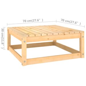 Aplusliving-4 Piece Garden Lounge Set with Cushions Solid Pinewood