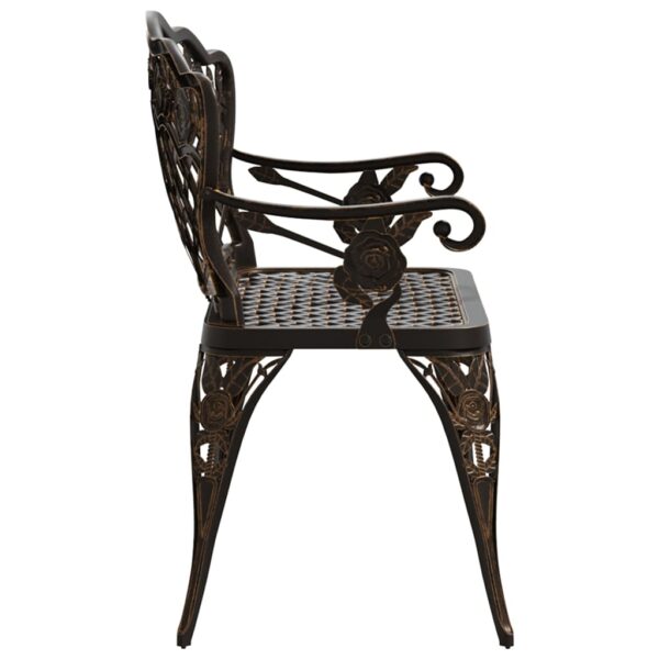Aplusliving-Garden Bench 108 cm Cast Aluminium Bronze