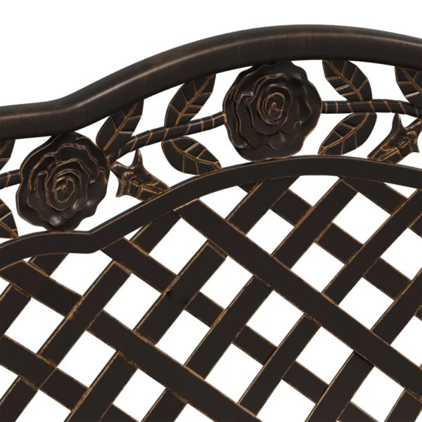 Aplusliving-Garden Bench 108 cm Cast Aluminium Bronze