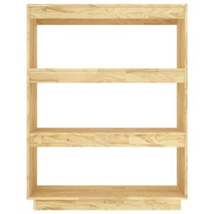 Aplusliving-Book Cabinet/Room Divider 80x35x103 cm Solid Pinewood