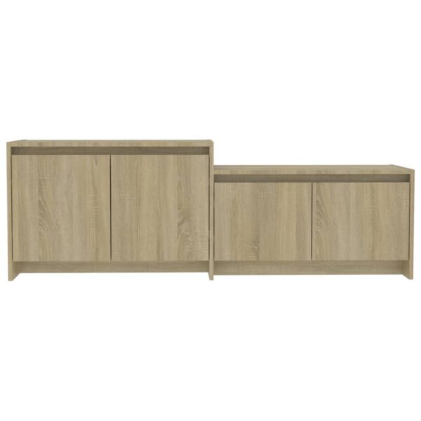 Aplusliving-TV Cabinet Sonoma Oak 146.5x35x50 cm Engineered Wood