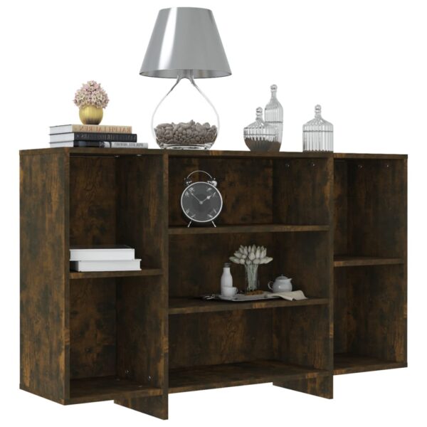 Aplusliving-Sideboard Smoked Oak 120x30x75 cm Engineered Wood