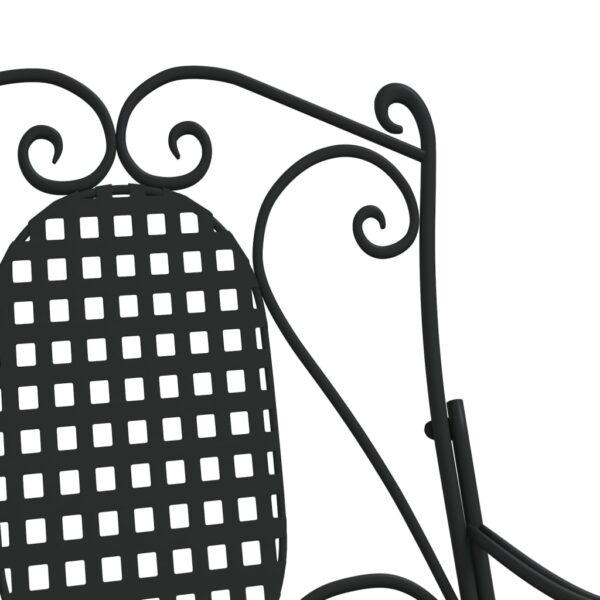 Aplusliving-Rocking Bench 84 cm Black Steel