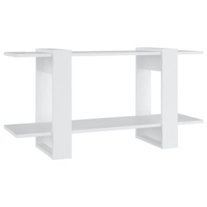 Aplusliving-Book Cabinet White 100x30x51 cm Engineered Wood
