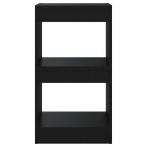 Aplusliving-Book Cabinet/Room Divider Black 40x30x72 cm