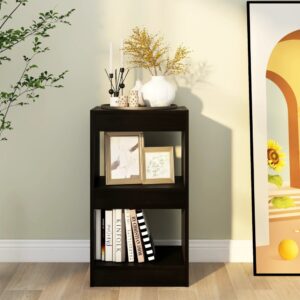 Aplusliving-Book Cabinet/Room Divider Black 40x30x72 cm