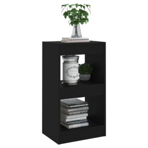 Aplusliving-Book Cabinet/Room Divider Black 40x30x72 cm