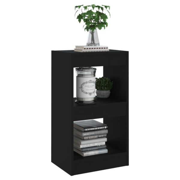 Aplusliving-Book Cabinet/Room Divider Black 40x30x72 cm