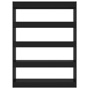 Aplusliving-Book Cabinet/Room Divider Black 100x30x135 cm
