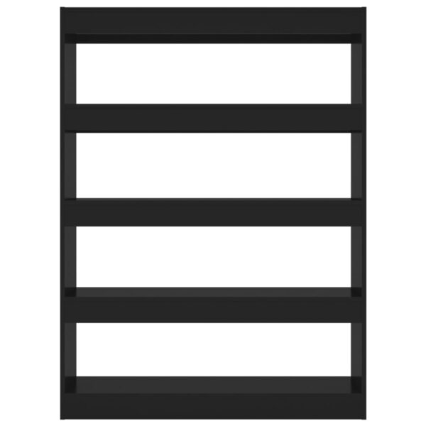 Aplusliving-Book Cabinet/Room Divider Black 100x30x135 cm