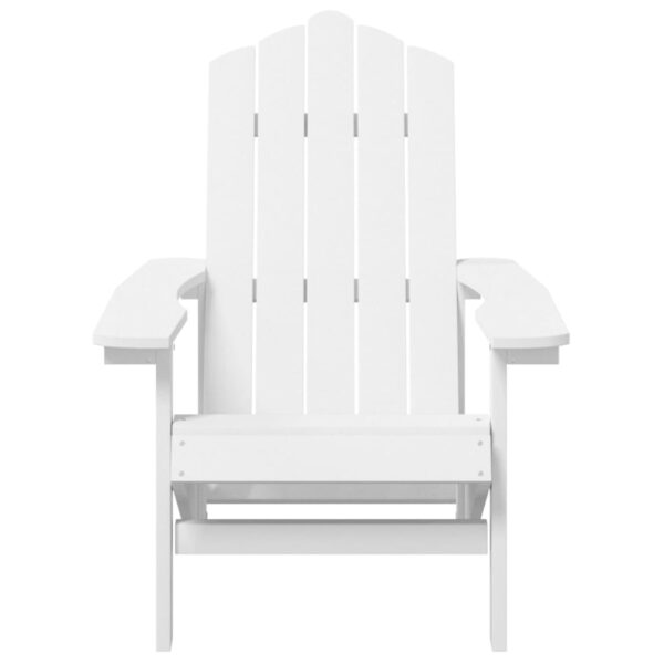 Aplusliving-Garden Adirondack Chairs 2 pcs HDPE White