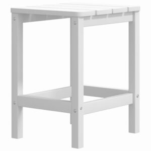 Aplusliving-Garden Adirondack Chairs with Table HDPE White