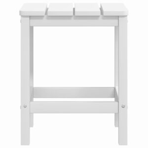 Aplusliving-Garden Adirondack Chairs with Table HDPE White
