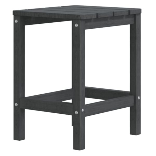Aplusliving-Garden Adirondack Chairs with Table HDPE Anthracite