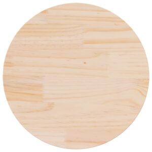 Aplusliving-Table Top Ø60x2.5 cm Solid Wood Pine