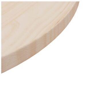 Aplusliving-Table Top Ø60x2.5 cm Solid Wood Pine