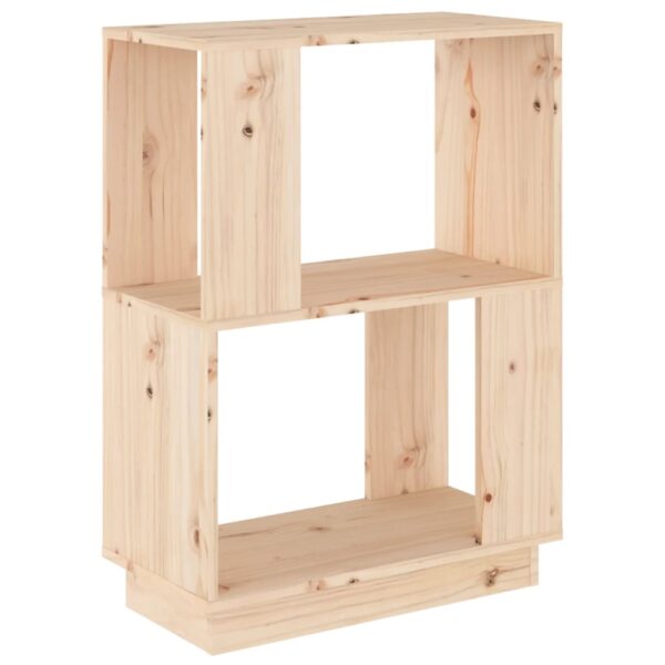 Aplusliving-Book Cabinet/Room Divider 51x25x70 cm Solid Wood Pine