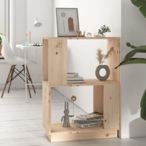 Aplusliving-Book Cabinet/Room Divider 51x25x70 cm Solid Wood Pine