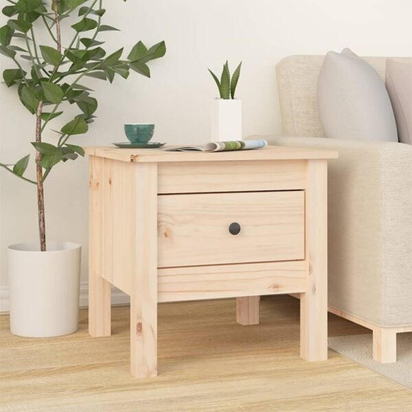 Aplusliving-Side Tables 2 pcs 40x40x39 cm Solid Wood Pine