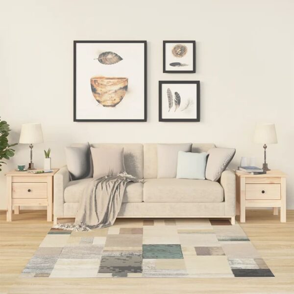 Aplusliving-Side Tables 2 pcs 40x40x39 cm Solid Wood Pine