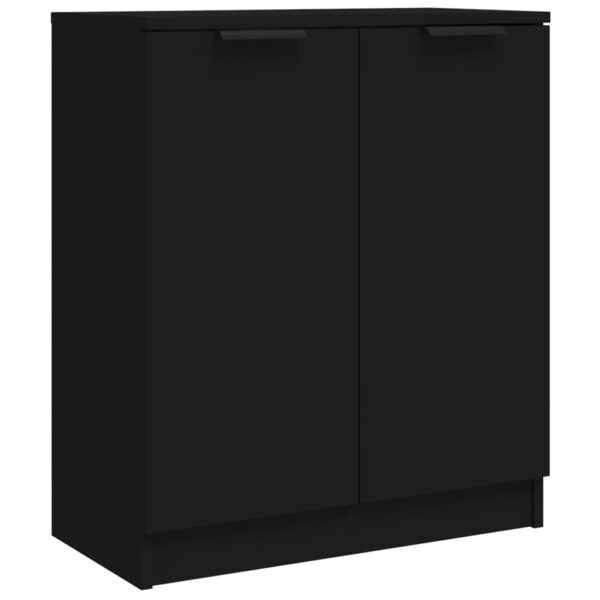 Aplusliving-Sideboard Black 60x30x70 cm Engineered Wood