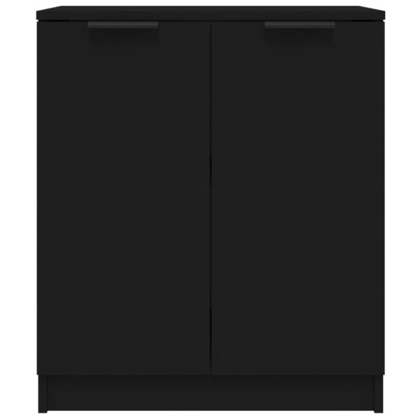 Aplusliving-Sideboard Black 60x30x70 cm Engineered Wood