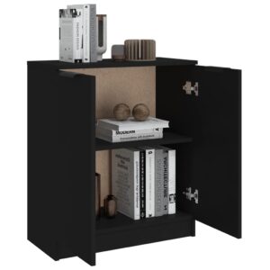 Aplusliving-Sideboard Black 60x30x70 cm Engineered Wood