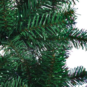 Aplusliving-Artificial Christmas Tree with Iridescent Tips Green 210 cm PVC
