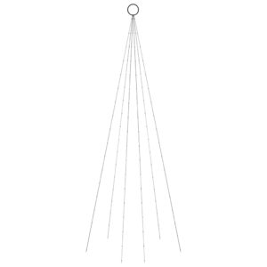 Aplusliving-Christmas Tree on Flagpole Cold white 108 LEDs 180 cm