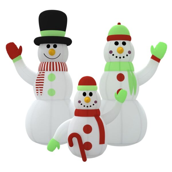 Aplusliving-Inflatable Snowman Family with LEDs 500 cm