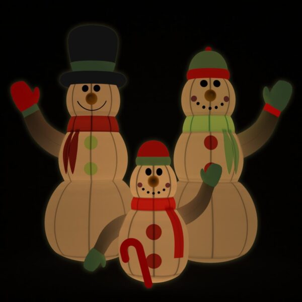 Aplusliving-Inflatable Snowman Family with LEDs 500 cm