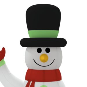Aplusliving-Inflatable Snowman Family with LEDs 500 cm