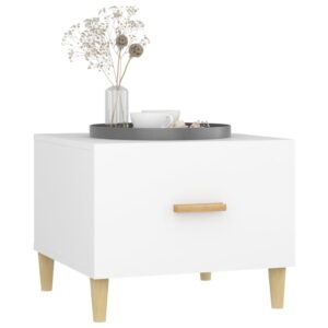 Aplusliving-Coffee Tables 2 pcs White 50x50x40 cm Engineered Wood