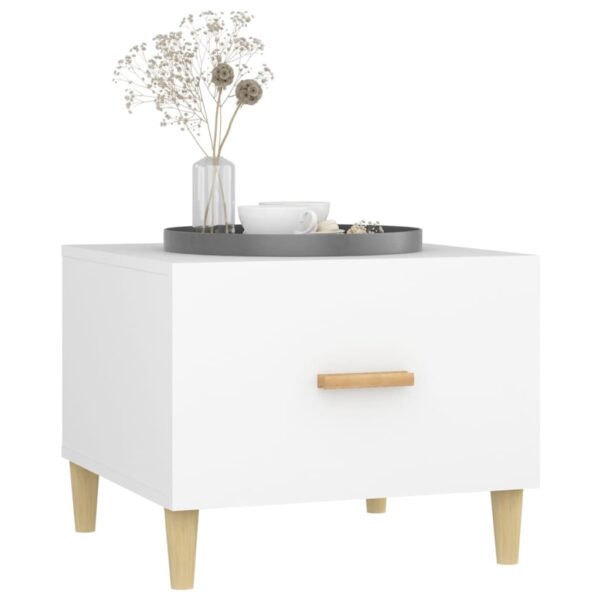 Aplusliving-Coffee Tables 2 pcs White 50x50x40 cm Engineered Wood