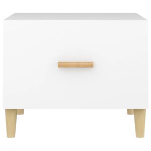 Aplusliving-Coffee Tables 2 pcs White 50x50x40 cm Engineered Wood