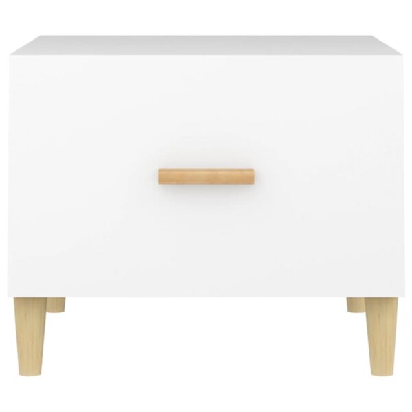 Aplusliving-Coffee Tables 2 pcs White 50x50x40 cm Engineered Wood