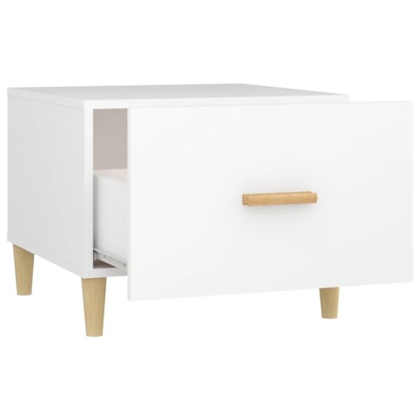 Aplusliving-Coffee Tables 2 pcs White 50x50x40 cm Engineered Wood