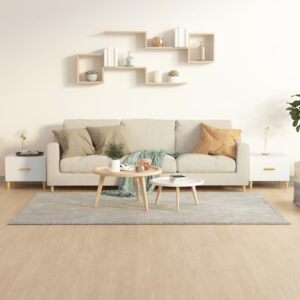 Aplusliving-Coffee Tables 2 pcs White 50x50x40 cm Engineered Wood