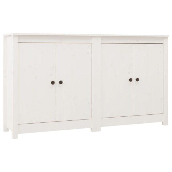 Aplusliving-Sideboards 2 pcs White 70x35x80 cm Solid Wood Pine