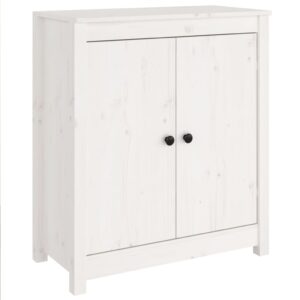 Aplusliving-Sideboards 2 pcs White 70x35x80 cm Solid Wood Pine
