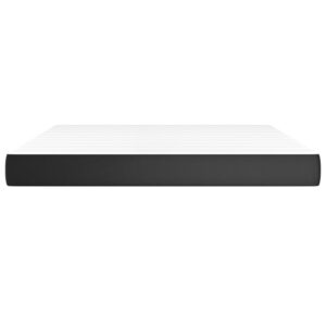 Aplusliving-Pocket Spring Bed Mattress Black 152x203x20 cm Queen Faux Leather