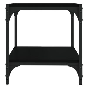 Aplusliving-TV Cabinet Black 40x33x41 cm Engineered Wood and Steel