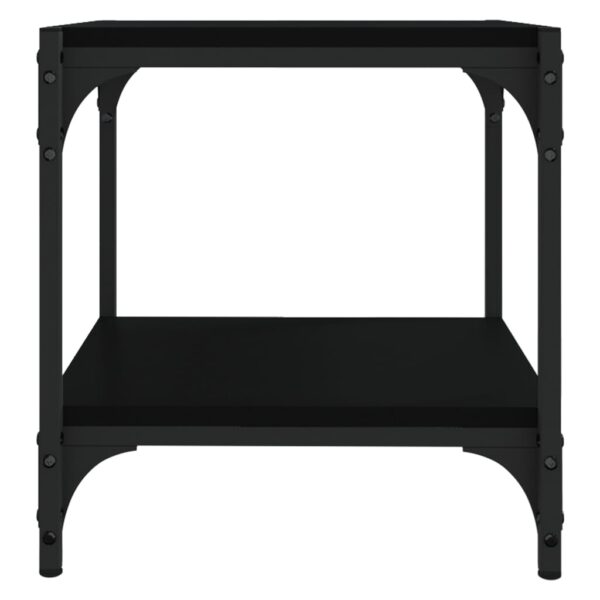 Aplusliving-TV Cabinet Black 40x33x41 cm Engineered Wood and Steel