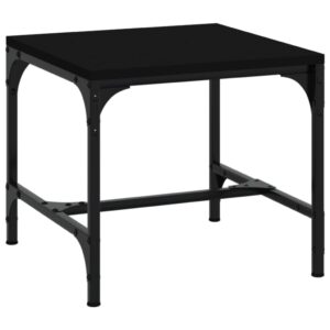 Aplusliving-Coffee Table Black 50x50x35 cm Engineered Wood