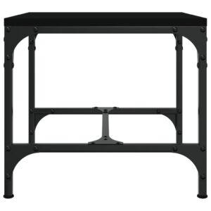 Aplusliving-Coffee Table Black 50x50x35 cm Engineered Wood