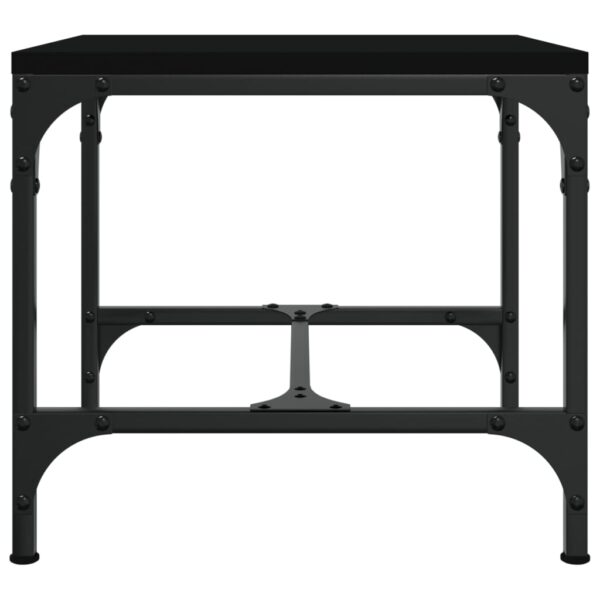 Aplusliving-Coffee Table Black 50x50x35 cm Engineered Wood