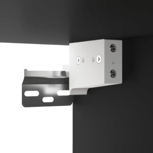 Aplusliving-Wall-mounted Bedside Cabinets 2 pcs Black 50x36x40 cm