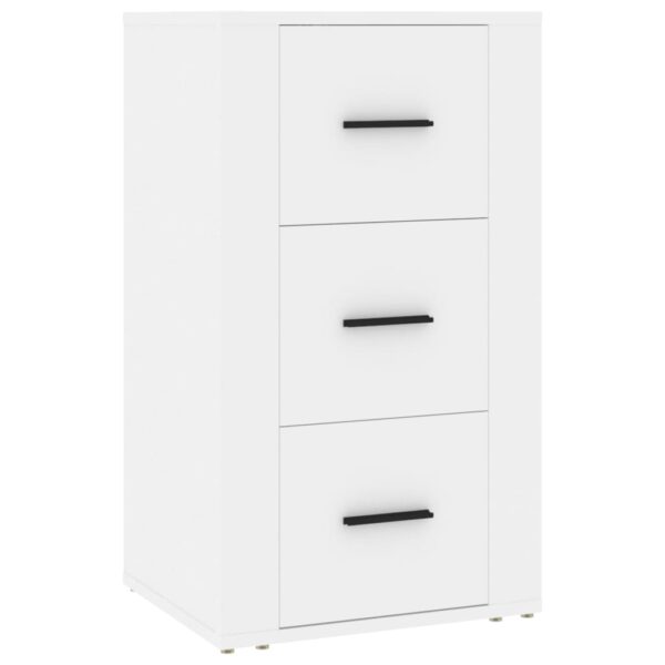 Aplusliving-Sideboard White 40x33x70 cm Engineered Wood