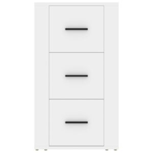 Aplusliving-Sideboard White 40x33x70 cm Engineered Wood